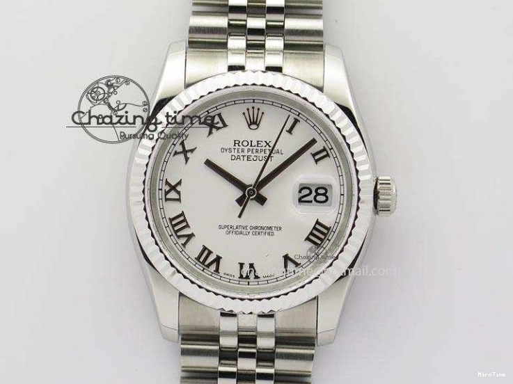MiroTime 0420 DateJust 116234 BP Best Edition SS Sliver Dial Roman Markers On SS Bracelet A2824 V Tailored 3941